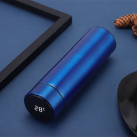 Termos LED kaca, tampilan suhu layar sentuh untuk botol air pintar, Termos 304