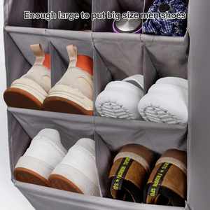 Over the Door <b>Shoe</b> Organizer 2 Pack Hanging <b>Shoe</b> Organizer 6-Tier Large Deep Pockets Door <b>Shoe</b> Rack with 3 <b>Hooks</b> Storage Bag - Product Image 4