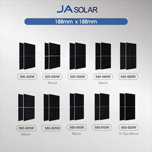 Panel Solar Bifacial de Doble Vidrio Tipo N de JA Solar, Módulo Fotovoltaico JAM72D42/LB 610w 615w 620w 625w 630w - Product Image 5
