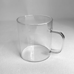 Tazze da <span class=keywords><strong>caffè</strong></span> in vetro trasparente con manico a bocca larga grande tazza da tè bicchieri di vetro - Product Image 4