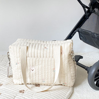 IBaifei OEM sac à bandoulière unique pour maman fermeture éclair broderie mignon ours impression multifonction sac pour maman sortie bébé poussette sacs à couches