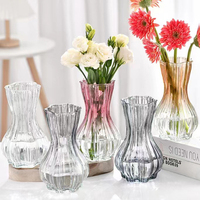 Vase Salon Maison Accessoires Décoration Fleur Date Creative Cristal Table Décor En Gros Vase En Verre