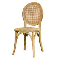 Chaise en bois empilable pour événements extérieurs, mariage, chaise de salle à manger en rotin pour fêtes et événements