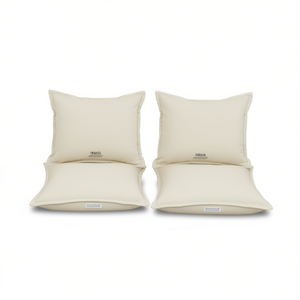 Cuscini per Sedie da Esterno Bianco Crema 15.7x15.7x2.8 in Tessuto Oxford Rimovibili Lavabili per Tutte le Stagioni - Product Image 1