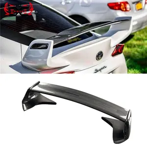 Fibra de carbono Estilo ST Spoiler Traseiro Trunk Cauda Bota Lip Wing Ducktail Para Toyota SUPRA A90 MK5 Auto Tuning