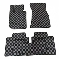 Tapis de sol personnalisés à motif drapeau à carreaux pour BMW Série 3 G28 2020-2026 conduite à gauche