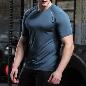 Herren hemden Slim Fit Athletic Fitness T-Shirt Gym Wear Dry Fit Übungs trainings hemden für Herren