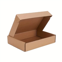 Boîte Postale Économique Plate en Carton Ondulé Kraft pour Emballage Artisanat Petits Colis et Envoi de Sweat-shirts