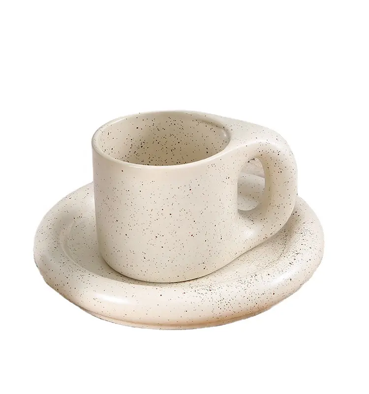 Caneca de café personalizada com ponto de pulverização, xícara de tinta de respingo com lembrança, caneca de cerâmica