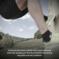 Chaussettes de course à pied en maille nylon brodées avec logo personnalisé, séchage rapide, en spandex, pour la cheville, vente en gros