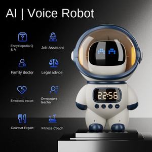 <span class=keywords><strong>Robot</strong></span> éducatif ALBASSA de haute qualité avec haut-parleur intelligent, design astronaute, veilleuse sans fil, musique et roues Mecanum - Product Image 2