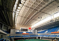 Estructura de acero de diseño moderno de gran envergadura de alta resistencia para gimnasio y sala para talleres y necesidades de gran espacio