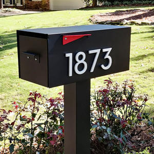 <span class=keywords><strong>Alphabet</strong></span> en acier acrylique 3d pvc, numéro or noir, vente en gros, numéro de porte moderne, numéro de maison flottant, lettre - Product Image 4