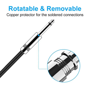 Cable de Audio Xput con Carcasa Metálica de 6.35MM, Macho a Macho, Mono/Estéreo, para Guitarra Eléctrica, <span class=keywords><strong>Bajo</strong></span>, Mezclador, <span class=keywords><strong>Amplificador</strong></span> - Product Image 4