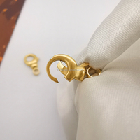 Fermoirs et crochets pour bracelets et colliers en or jaune véritable 18 carats, marque 1000S, vente en gros de composants de bijoux personnalisés