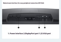 Nouveau pour 2024 : Moniteur de bureau Dell 27 pouces FHD E2725H à faible lumière bleue, modèle DP+VGA pour utilisation sur ordinateur de bureau