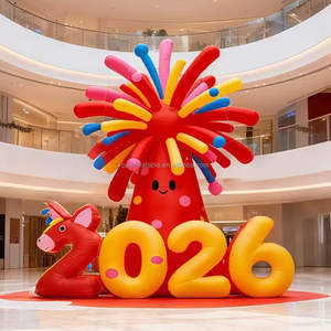 ของตกแต่งปีใหม่จีนแบบเป่าลม ปี 2026 พร้อมไฟ สำหรับงานเลี้ยงฉลองปีใหม่ - Product Image 3