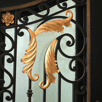 Portes en fer forgé à double battant LINCAI, dernières nouveautés, avec vitrage, en acier inoxydable, pour entrée commerciale moderne, extérieur, antivol, garantie 1 an