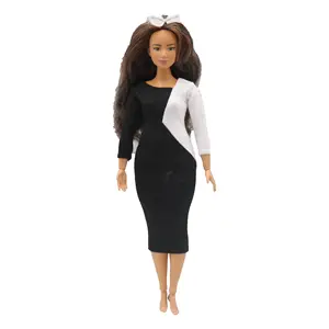 BB、FR、PP人形のための高品質の手作りファッショナブルな30 cm 11.5インチ脂肪ヴィンテージbjdベビーバーブ人形ドレス服衣装