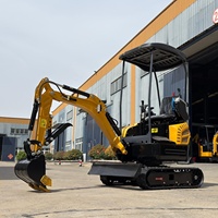 Mini-excavatrice compacte de 1,5 tonne, petite pelle sur chenilles, moteur Kubota, norme EPA Euro 5, pour travaux municipaux et pipelines, livraison rapide
