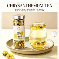 Thé aux bourgeons de chrysanthème séchés de qualité supérieure, boîte de 40g, bourgeons frais cueillis à la main, séchés au soleil naturellement, tisane florale pour la boisson quotidienne au bureau