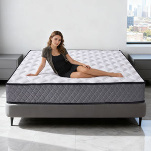 Colchón King Durable con resortes ensacados, ortopédico, transpirable, ecológico, de grado hospitalario, con tejido de algodón de punto, diseño moderno, firmeza media - Product Image 1