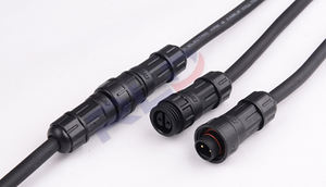 2025 Schroefvergrendeling met draad, waterdicht IP68, <span class=keywords><strong>2</strong></span>, 3, 4-pins paneelmontage mannelijke stekker en vrouwelijke connector - Product Image 3