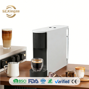 Kingze Cafetière expresso domestique automatique Système d'infusion portable électrique haut de gamme Petite cafetière à capsules pour usage domestique et extérieur - Product Image 1