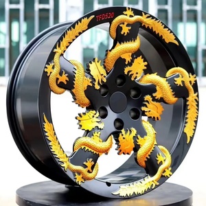 Ruedas Golden <span class=keywords><strong>Dragon</strong></span> Forjadas Nuevas en Oferta, Personalizadas, de 17 18 19 20 21 22 23 24 Pulgadas, 5X120 5X130 para BMW, Audi, Ford - Product Image 1