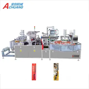 Automatic PVC/PET Blister Paper Card Packing Machine for Kitchen Gas Lighter Packaging