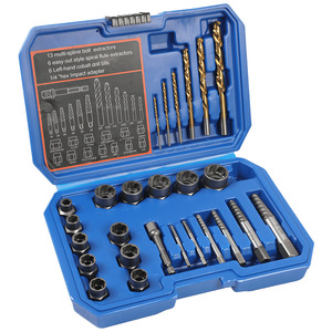 Screw And Nut Extractor Set 26 Piece Spiral Flute Broken Screw Removal Tool Home Repair Kit Imperial Inch High Carbon Steel - Product Image 2