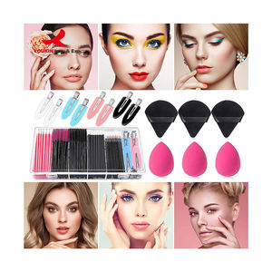 Lot mixte à prix réduit, directement de l'usine : Outils de maquillage (pinceau à cils, pinceau à sourcils, pinceau à lèvres, épingle à cheveux), palette de couleurs, houppette à poudre - Product Image 6