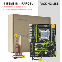 NUEVA Placa Base PANDL X99-QD4 con Doble PCIe3.0 X16, Compatible con CPU Intel Xeon E5 V3 V4, 4 Ranuras DDR4, SATA3.0, NVMe M.2