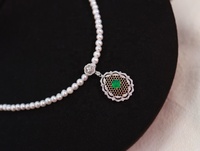 Collar con Colgante de Diamante de Oro de 18K con Certificado Internacional, Ovalado Natural con Cierre Universal - Regalo