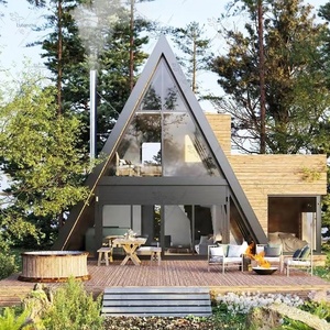 Tente en <span class=keywords><strong>bois</strong></span> mobile <span class=keywords><strong>de</strong></span> grande taille Triangle House Homestay, conteneur anticorrosion pour le camping en plein air, vacances, <span class=keywords><strong>abri</strong></span> contre la pluie - Product Image 4