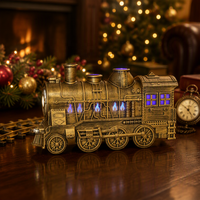 Nouveau créatif Bronze Train Humidificateur Méduse Pulvérisation Flamme Aroma diffuseur Aroma diffuseur d'huiles essentielles