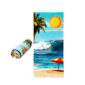 مناشف رخيصة بالجملة من الألياف الدقيقة، مناشف شاطئ مخصصة مع شعار، طباعة مخصصة، مناشف شاطئ كبيرة للصيف - Product Image 2