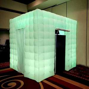 Dôme Bulle Livraison le lendemain Grand cube de mariage Tente gonflable à lumière LED pour <span class=keywords><strong>la</strong></span> fête - Product Image 2