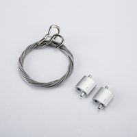 Kit de suspension de lustre réglable fabriqué en usine avec pince à câble bidirectionnelle