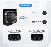 Distance IR de 100 m, HIK plug&play, 8MP, 360° °   Caméra IP de sécurité PTZ avec essuie-glace, IP67, zoom 20x, suivi automatique des personnes, audio bidirectionnel