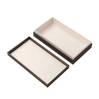 Boîtes en papier rigide avec logo en relief personnalisé, boîte cadeau Tian Di Lid pour étui de téléphone en métal haut de gamme, doublure en microfibre, boîte de rangement