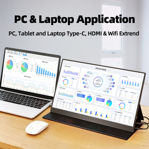 Moniteur portable intelligent IPS 14 pouces 1920*1200p avec écran tactile supplémentaire compatible avec les smartphones, les ordinateurs portables et les ordinateurs - Product Image 3