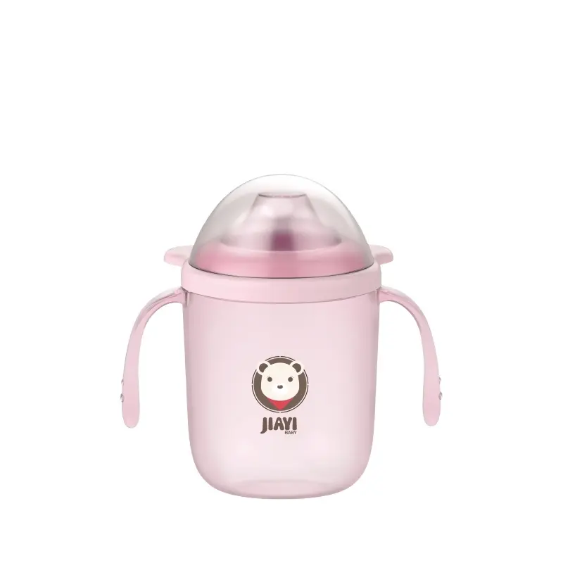 새로운 아기 수유 제품 BPA 무료 3 in 1 사랑스러운 만화 맑은 아기 시피 컵/아기 훈련 병