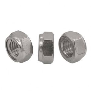 Tuercas hexagonales de acero inoxidable 304 316 M3-M20 DIN 980 <span class=keywords><strong>M</strong></span>, tuercas de seguridad metálicas con torque prevalecedor - Product Image 1