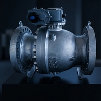 Vanne à boisseau sphérique en acier inoxydable à trunnion/flottante 316L/CF8M/Duplex 2507 de 4 à 16 pouces, classe 300-600, prix compétitif, directement de l'usine