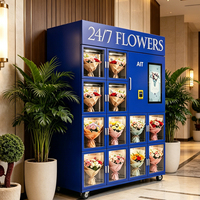 Distributeur automatique de fleurs réfrigéré intelligent AIT avec paiement sans numéraire Nayax, certifié CE, fleuriste automatisé 24h/24 et 7j/7 pour les États-Unis et l'Europe