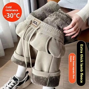 <span class=keywords><strong>Leggings</strong></span> Casual a vita alta da donna <span class=keywords><strong>in</strong></span> <span class=keywords><strong>pile</strong></span> spesso stile autunno inverno - Product Image 2