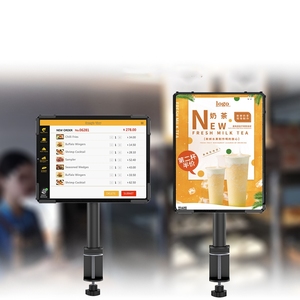 <span class=keywords><strong>Support</strong></span> de <span class=keywords><strong>tablette</strong></span> à pince pour bureau, pour caisses enregistreuses POS, <span class=keywords><strong>support</strong></span> universel antivol en métal, rotation libre à 180°, VESA - Product Image 3