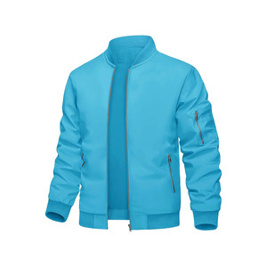 Chaqueta Bomber para Hombre de Corte Holgado con Textura Suave y Tela de Fácil Cuidado, Perfecta para Descansar en Casa o Hacer Compras - Product Image 1