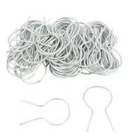 Attaches pour clôture en grillage métallique, attaches préfabriquées à crochet, pinces pour poteaux de 1-11/16 pouces, clôture de jardin, clôture extérieure, fixation de câbles de pipeline